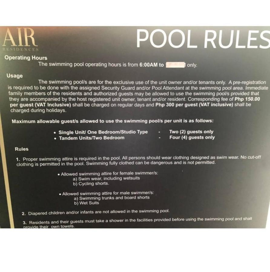 Air Residence 1Br With Balcony Free Netflix And Disney Plus Manila Eksteriør bilde